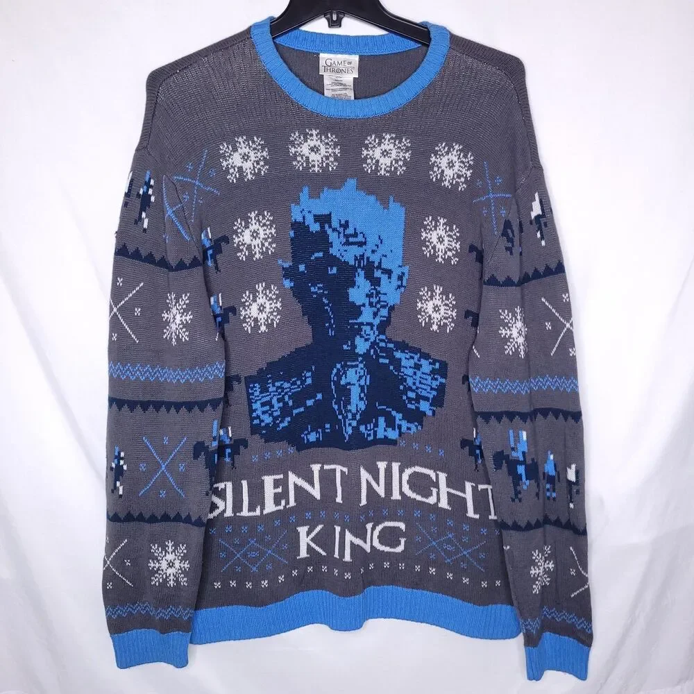 Game Of Thrones Christmas Sweater Mens 2XL Silent Knight King